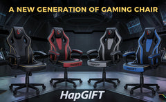 HapGIFT Office Chair, Home Office Chair with Link Armrest, Height Adjustable Computer Chair, Ergonomic PC Work Chair for Adul